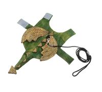 Toyvian Dinosaur Costume for Reptiles and Chameleons Plush Walking Harness Soft Fleece Material Easy to Put on Comfortable Outfit for Outdoor Walking and Playful Photoshoots