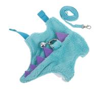 Toyvian Dinosaur Style Small Pet Harness with Leash for Ferrets Rabbits Bearded Dragons Secure Adjustable Vest with Enhanced Locking Buckles Bunny and Hamster Traction Rope for Outdoor