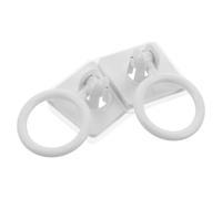 Toyvian Disabled Drawer Pull Ring 2pcs, No Punch Drawer Pull Ring, White Plastic, Easy to Install with Enhanced Grip for Elderly in Multiple Rooms