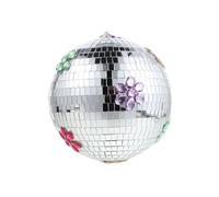 Toyvian Disco Laser Ball Mirror Surface Ornament Hanging Decoration for Wedding Dance Floor Disco Party Light Decorative