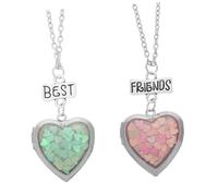 Toyvian DIY Heart Friendship Necklace for Friend Pendant with Photo Locket Versatile and Stylish Alloy Love Box Gift for Bonding and Memories