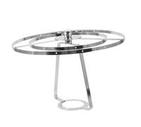 Toyvian DIY Lamp Shade Harp Holder Bracket Silver Vintage Crystal Frame for Table Floor Desk Lamps Replacement Lighting Accessory for Home Cafe Restaurant Projects Compatible with Retro