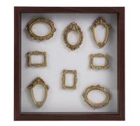 Toyvian Diy Museum Shadow Box: Retro Miniature Frame Resin Picture Frame Display Case Diy Mini Museums of Us Kit, Tiny Silhouette Box Celebrate Your Unique Memories for Anniversary Wedding Birthday