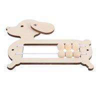 Toyvian DIY Preschool Educational Bead Puppy Shape Unisex Early Childhood Learning Tool for Critical Thinking Creativity Development and Basic Math Skills