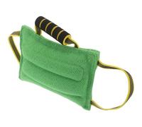 Toyvian Dog Bite Training Pad with 3 Strong Handles - Green Sturdy Bite Pillow for Medium and Large Breeds - Interactive Dog Tug for Biting Behavior and Obedience Training