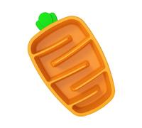 Toyvian Dog Slow Feeder Bowl Small Orange Choke Puppy Train Bowl for Healthy Eating Pet Food Dish with Obstacle Design to Slow Down Eating and Digestion