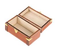 Toyvian Dollhouse Decor Trunk for Fairy Gardens Creative Storage Box for Miniature Models and Accessories Lightweight and Design Color