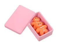 Toyvian Dollhouse Miniature Gingerbread Cookies Tiny Food Toys Christmas Theme Realistic Mini Biscuit Kitchen Display Accessories for Dollhouse Miniatures