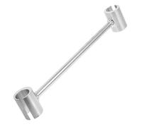 Toyvian Door Hinge Adjustment Tool Double-Headed Steel Wrench Hinge Gap Adjustment Feature Compact Silver Adjustable Spanner for Fire Doors