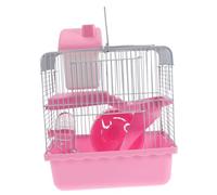 Toyvian Double Layer Small Hamster Cage Luxury Villa with Play Spot and Hideout Safe Comfortable Pet Nest for Hamsters Mice and Small Furry Animals