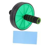 Toyvian Double Round Ab Roller Wheel for Muscle Training Mute Exercise Equipment for Home Gym Workouts Easy Grip Handles for Comfortable Core Strengthening and Endurance Building