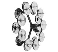 Toyvian Double Row Cymbal Tambourine Hihat Professional Drum Hihat Bell for Versatile Musical Styles Elegant Design for Performances and Drum Playing Skills