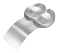 Toyvian Double Spoon Rest Spatula Soup Spoon Rack Arc Design 430 Stainless Steel Dishwasher Safe Stable Cutlery Tray for Home Kitchen Use