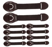 Toyvian Drawer Safety Lock Fabric Locks for Babies 12pcs Easy Install Childproof Cabinet Latch Baby Proofing Set