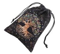 Toyvian Drawstring Gift Bag for Carrying and Keeping Black Velvet Reusable Small Pouch Simple Design with Smooth Lines for Pendants and Pocket Watches Small Things Tidy