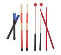 Toyvian Drum Brushes Kit Slip Mallets Portable Storage Bag Nylon Drum Brushes Beginner Percussion Accessories for Boys and Girls Adults Jazz