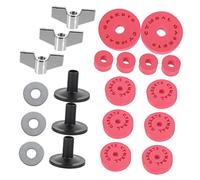 Toyvian Drum Cymbal Clutch Eva Pads Replacement Cymbals Accessories Small and Light Red Metal Eva Cotton Nuts Gasket Sleeves for Performance Use