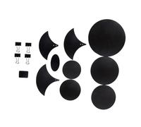 Toyvian Drum Dampening Pads Black Sponge Drum Mute Pads Silencing Easy Install and Remove Noise Reduction for Quiet Practice and Concert Use