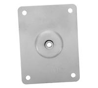 Toyvian Drum Practice Pad Stand Mounting Plate Metal Leg Mounting Hardware Silver Flat Drum Pad Base for Percussion Instruments