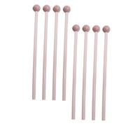 Toyvian Drum Stick Wood Beat Toys 8pcs Mini Hammers Solid Wood Percussion Mallets for Beginners and Professionals Great for Performance and Educational Use