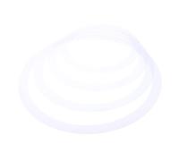 Toyvian Drum Tone Control Ring Kit 4pcs White Non-slip Drum Damper Mute Rings Parts Suitable