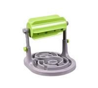 Toyvian Drum-Type Food Dispenser Slow Eating Feeder Plastic Sturdy Green Pet Feeding for Dogs and Cats