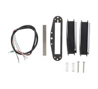 Toyvian Dual Hot Rail Humbucker Pickup Kit Mini Sized Electric Guitar Pickup High Output Noise-canceling Design Compatible for Fender St Guitars