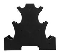 Toyvian Dumbbell Rack for Three-tier Weight Storage Stand Floor Bracket Hand Weight Organizer Compact Small Dumbbell Display Rack Gym for Home Workout Equipment