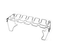 Toyvian Durable Bbq Folding Grill Rack Stainless Steel Chicken Leg Holder for Portable Cooking for Camping Fishing Outdoor Barbecue Activities