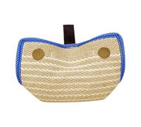 Toyvian Durable Jute Dog Bite Pillow with Ergonomic Handle for Puppy Training Strengthen Canine Bite Force Interactive Tug for Small to Medium Pets for Dog Schools and Home Use