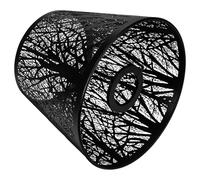 Toyvian E27 Iron Art Lampshade Black Sturdy Table Lamp Cover Tree Shadow Projection Protect Eyes and Not Easy to Deform for Household Lighting