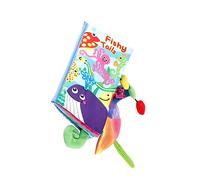Toyvian Early Education Toy Interactive Cloth Book Animal Tails Soft Sensory Learning Book for Tear-Resistant Ocean Theme for Language and Imagination Development