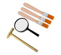 Toyvian Educational Archaeology Dig Kit for Realistic Excavation Tools Hammer Brush Magnifier Stem Science for Boys Develop Motor Skills and Explore Geology