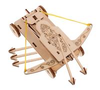 Toyvian Educational DIY Wooden Catapult Model Kit for Wood Material Science Experiment Easy Assembly Chariot Scale Model for Stem Learning and Creative Play
