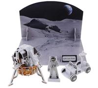 Toyvian Educational Spaceship Puzzle for Safe Paper Material DIY Space Portable Learning Puzzle to Develop Hand-eye Coordination Assembly Birthday