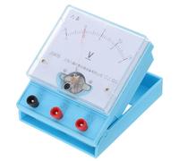 Toyvian Educational Voltmeter 0-15v 0-3v Plastic Analog School Voltmeter for Classroom Demonstrations, Physics Lab Experiment Tool Sessions, Students