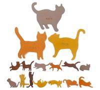 Toyvian Educational Wooden Cat Stacking Blocks Set, Adorable Cartoon Shape, Entertaining and Educational Montessori Style for Early Learning