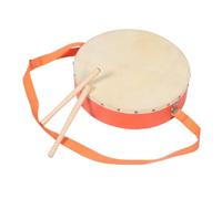 Toyvian Educational Wooden Marching Drum Hand Disc Instrument for Preschool Music Development Rhythm Fun and Classroom Use