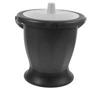 Toyvian Elderly Spittoon with Lid Portable Night Urinal for Adults Durable Chamber Pot for Elderly Pregnant Women and Adults Comfortable Odor Control Design for Home