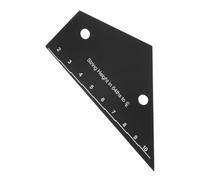 Toyvian Electric Bass and Guitar String Action Ruler with Precise Scale and Stainless Steel Material, Professional Design for Beginners and Experienced Guitarists, for Accurate String