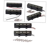 Toyvian Electric Bass Guitar Pickups String Bass Pickup Replacement Bridge Neck Jb Style Open Design Rich Harmonics