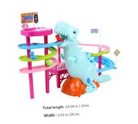 Toyvian Electric Dinosaur Climbing Stairs with Music for Bright Colors Stimulate Imagination and Hand-eye Coordination Safe and Engaging Plaything for Intellectual Development