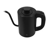 Toyvian Electric Gooseneck Kettle Stainless Steel Small Coffee Pot with Handle for Precise Pour-over Brewing Home and Outdoor Use Fast Heating Water Boiler Safe Steam Release