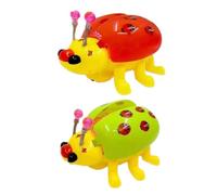 Toyvian Electric Ladybird Toy for Children, 2pcs Portable Electronic Music and Light Kids Plaything, Educational Infant Toy Gift for Indoor Fun and Early Learning