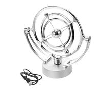 Toyvian Electric Rotating Earth Perpetual Motion Device with Celestial Rv Ornament Magnetic USB Powered Table Decoration Showcasing Universe Mysteries for Adults and Travel Enthusiasts