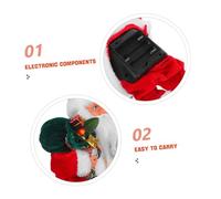 Toyvian Electric Santa Claus with Music and Movable Design Lovely Christmas Santa Doll for Holiday Decorations and Childrens Playtime Festive Family Party Favor and Joyful Gift
