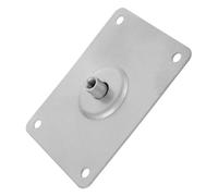 Toyvian Electronic Drum Practice Pad Mounting Plate with Metal D-stand Attachment, Silver Drum Dampener Accessory Compatible with Snare Stand for Percussion Instrument Repair