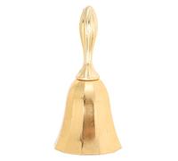 Toyvian Elegant Metal Call Bell for Restaurant and Bar Service Handheld 5.5-inch Decorative Bell Handle for School Café and Event Use