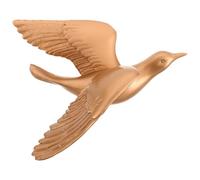 Toyvian Elegant Small Bird Wall Decorations with Gilded Wings, 3d Resin Sculpture, Fade Resistant and Sturdy, for Office Or Hallway Wall Art Decor