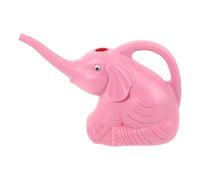 Toyvian Elephant Watering Can Sturdy and Large Capacity with Long Spout 2pcs 2l Capacity Plastic Watering Pot Pink Kettle for Indoor and Outdoor Plants